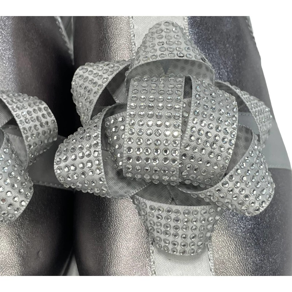 NWOT Katy Perry Gunmetal Christmas present The Stephanie Mule 6 M - Picture 2 of 9